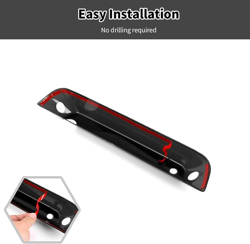 HTHE High Mount Brake Light Cover Trim Compatible with Dodge Ram 1500 2018 +Exterior Accessories - Image 5